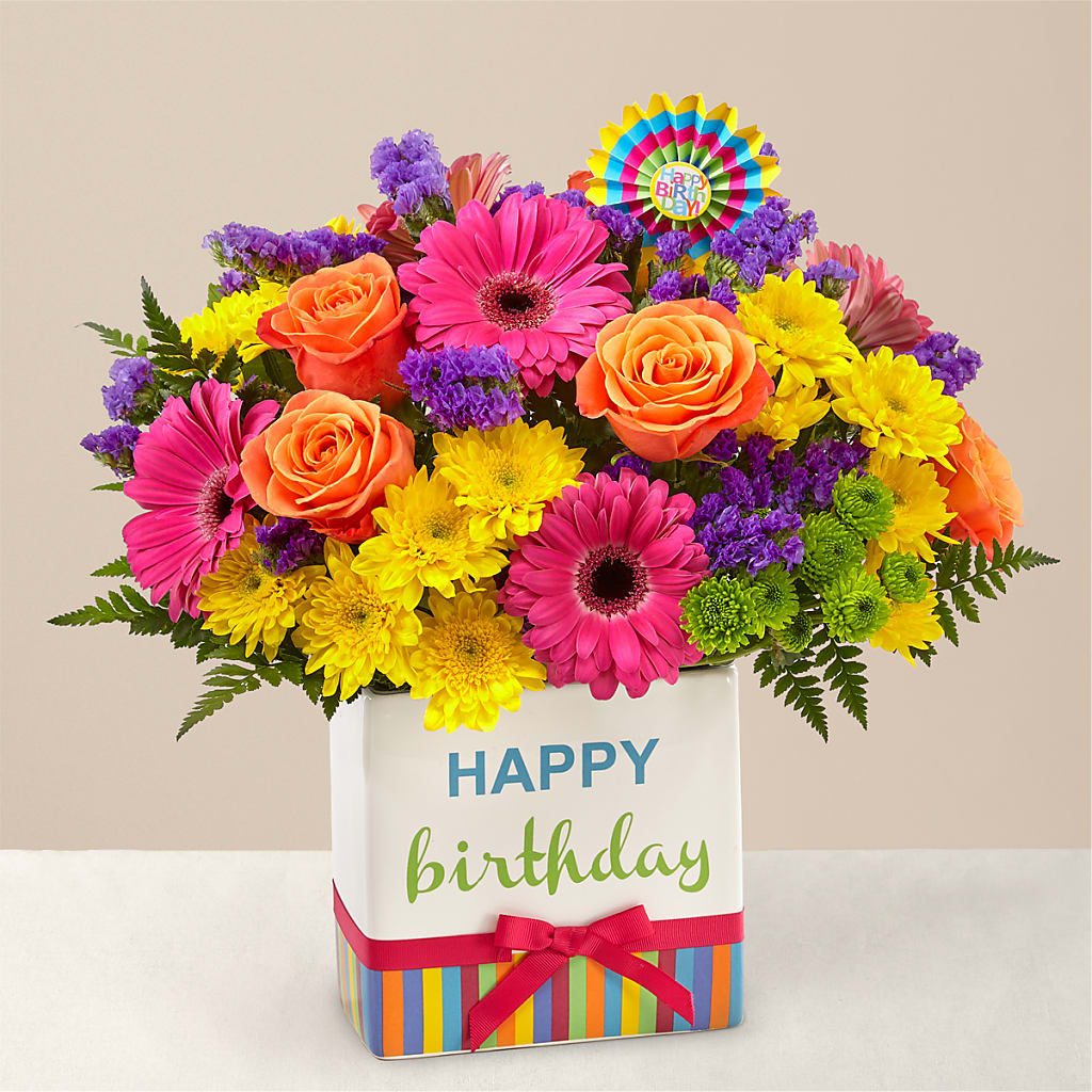 Birthday Brights Bouquet – Flower House Iii, Spring Hill FL