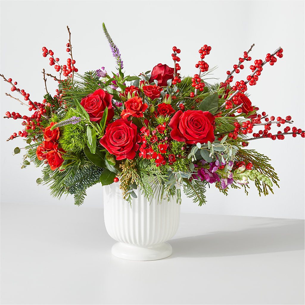 Big Red Bow Bouquet – Flower House Iii, Spring Hill FL