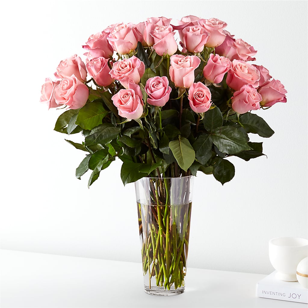 Long Stem Pink Rose Bouquet – Flower House Iii, Spring Hill FL