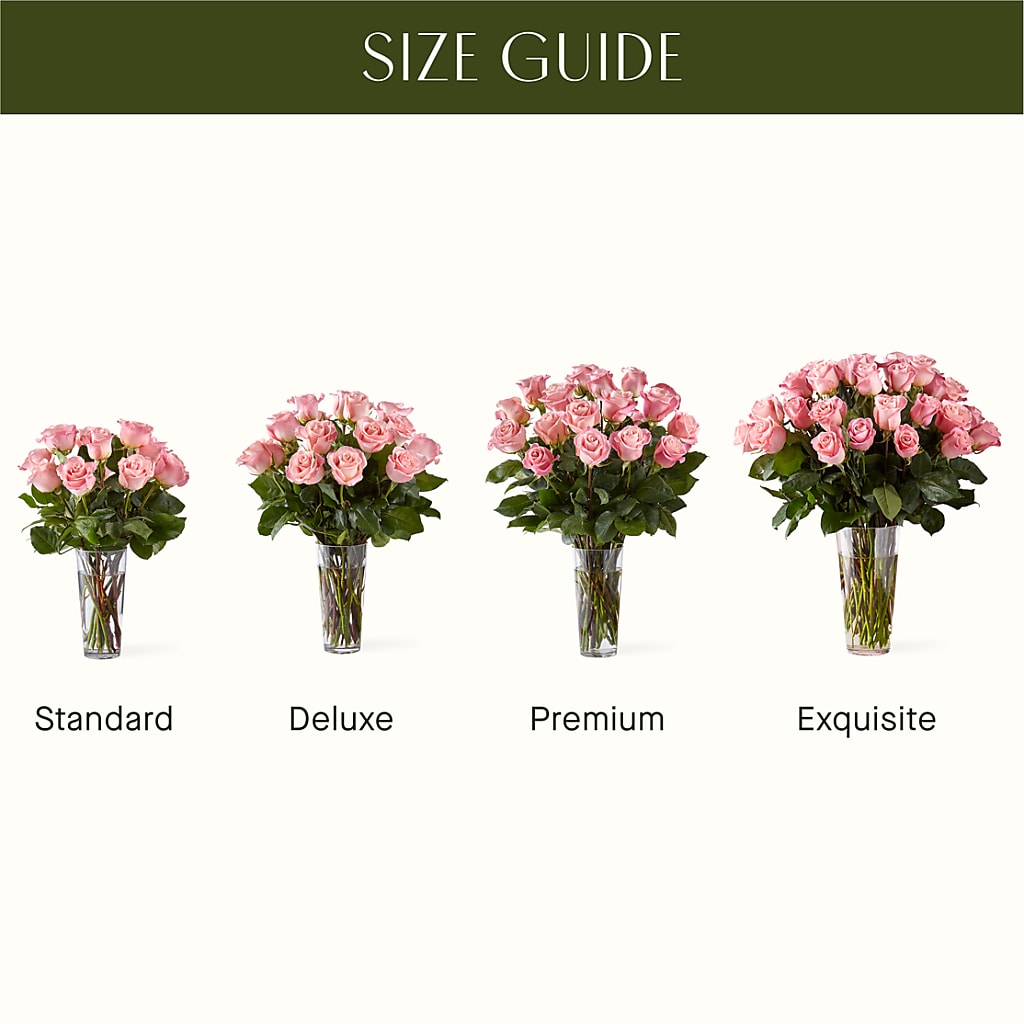 Long Stem Pink Rose Bouquet – Flower House Iii, Spring Hill FL