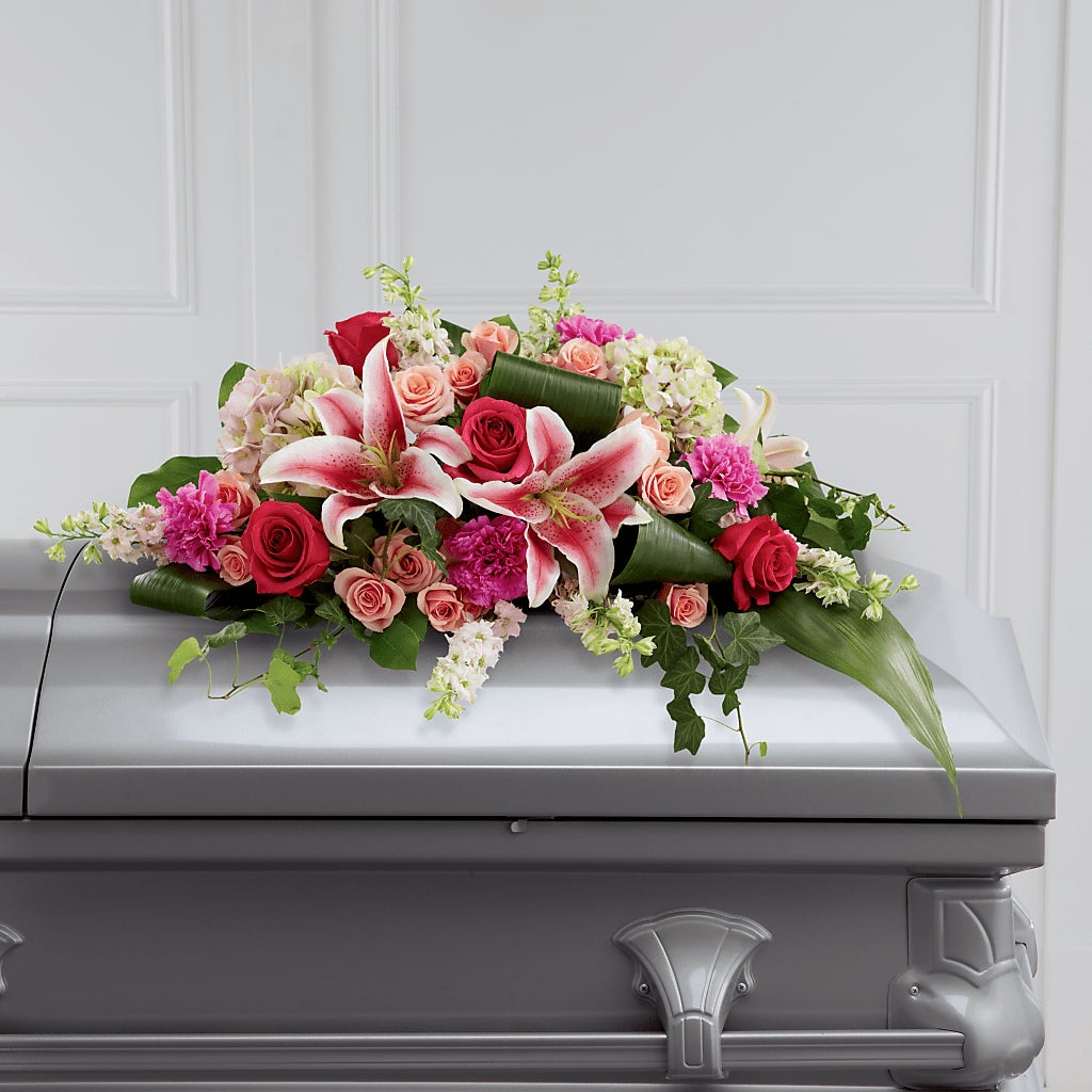 Splendid Grace Casket Spray – Flower House Iii, Spring Hill FL