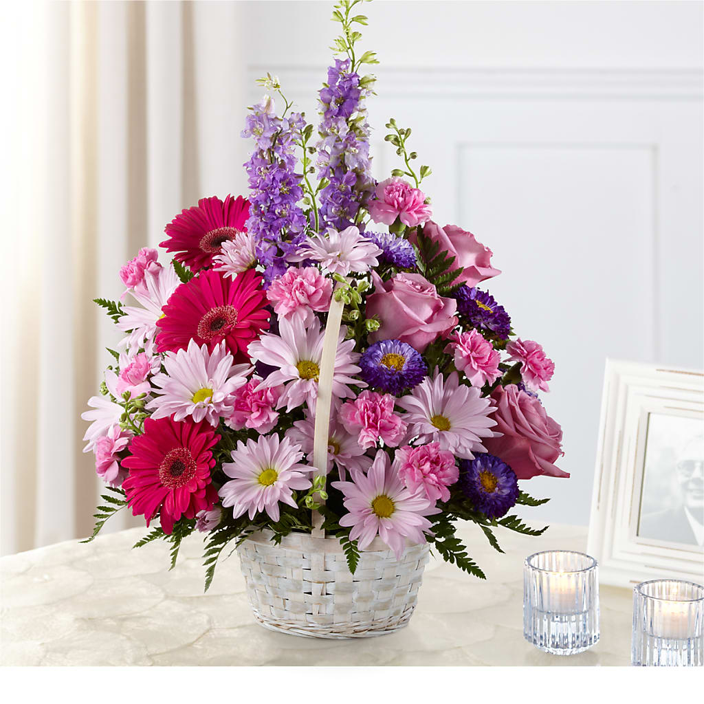 Pastel Peace Basket – Flower House Iii, Spring Hill FL