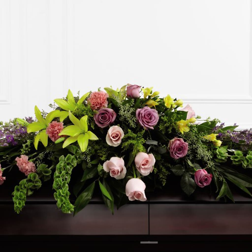 Forever Beloved Casket Spray – Flower House Iii, Spring Hill FL