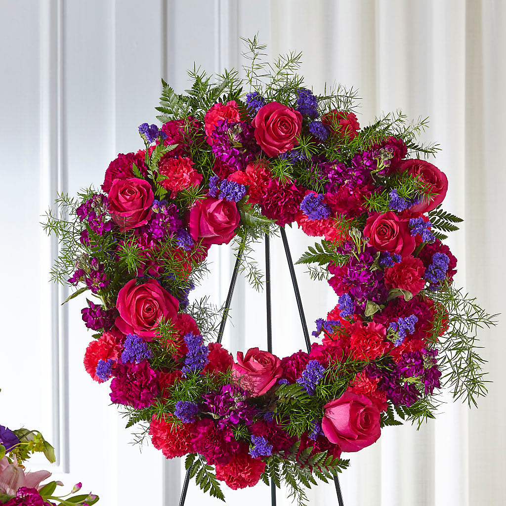 Calming Colors Wreath – Flower House Iii, Spring Hill FL