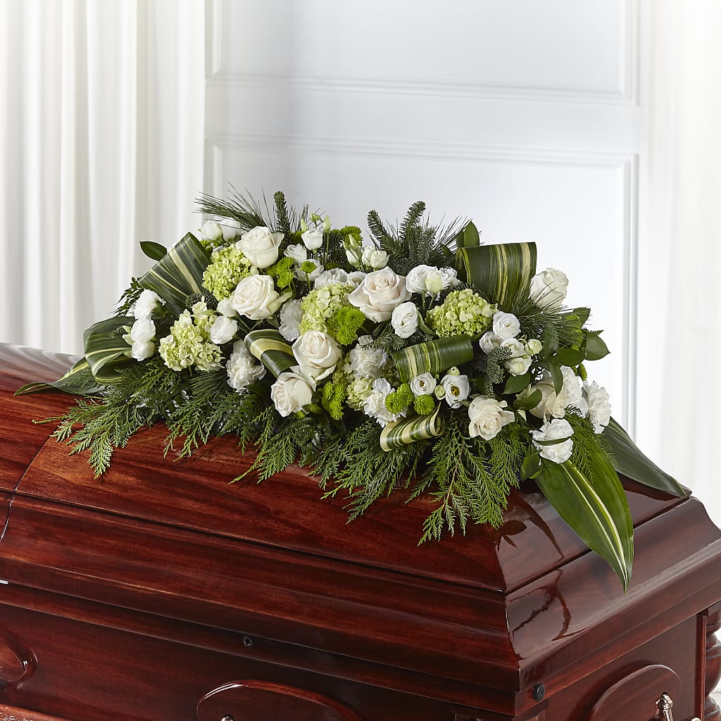 Hopeful Gesture Casket Spray – Flower House Iii, Spring Hill FL