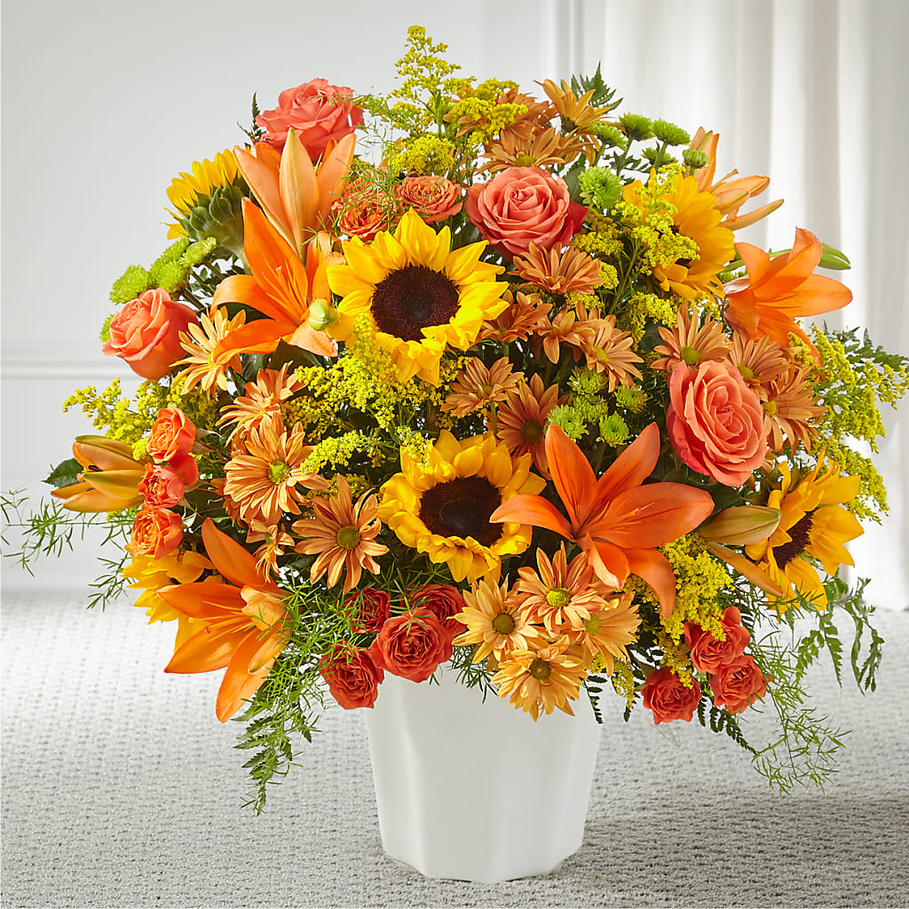 Harvest Thoughts Floor Basket – Flower House Iii, Spring Hill FL