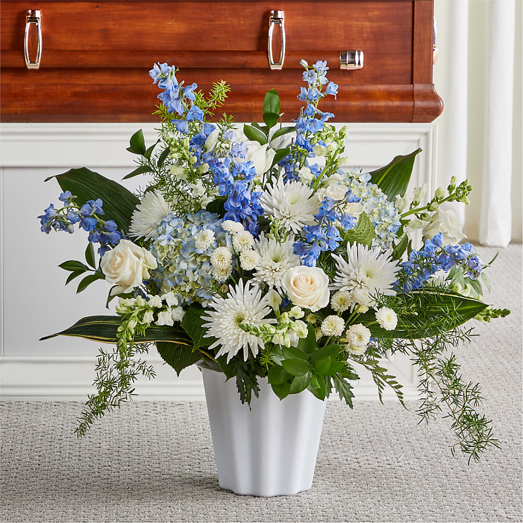 Everlasting Memories Floor Basket – Flower House Iii, Spring Hill FL