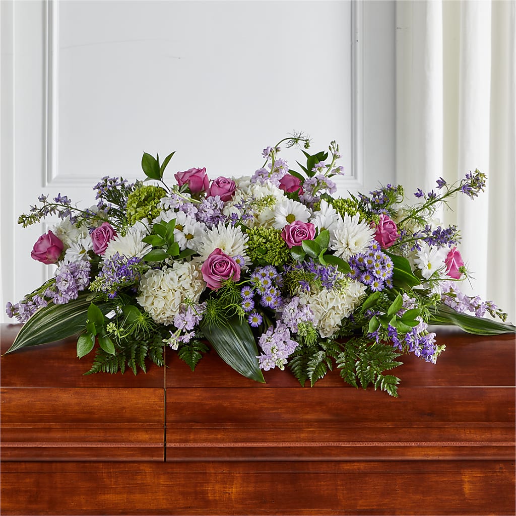 Meadows of Serenity Casket Spray – Flower House Iii, Spring Hill FL