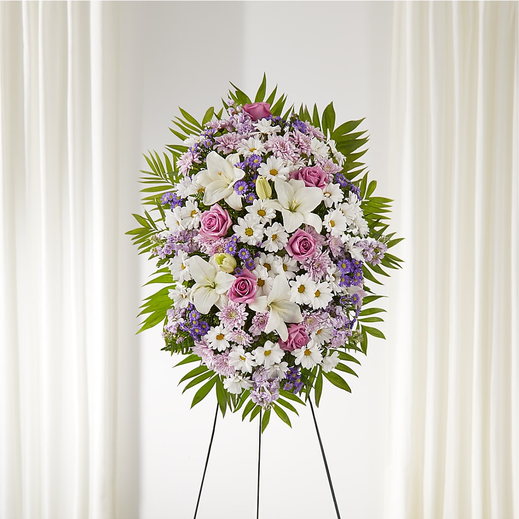 Surrounded by Love Standing Spray – Flower House Iii, Spring Hill FL