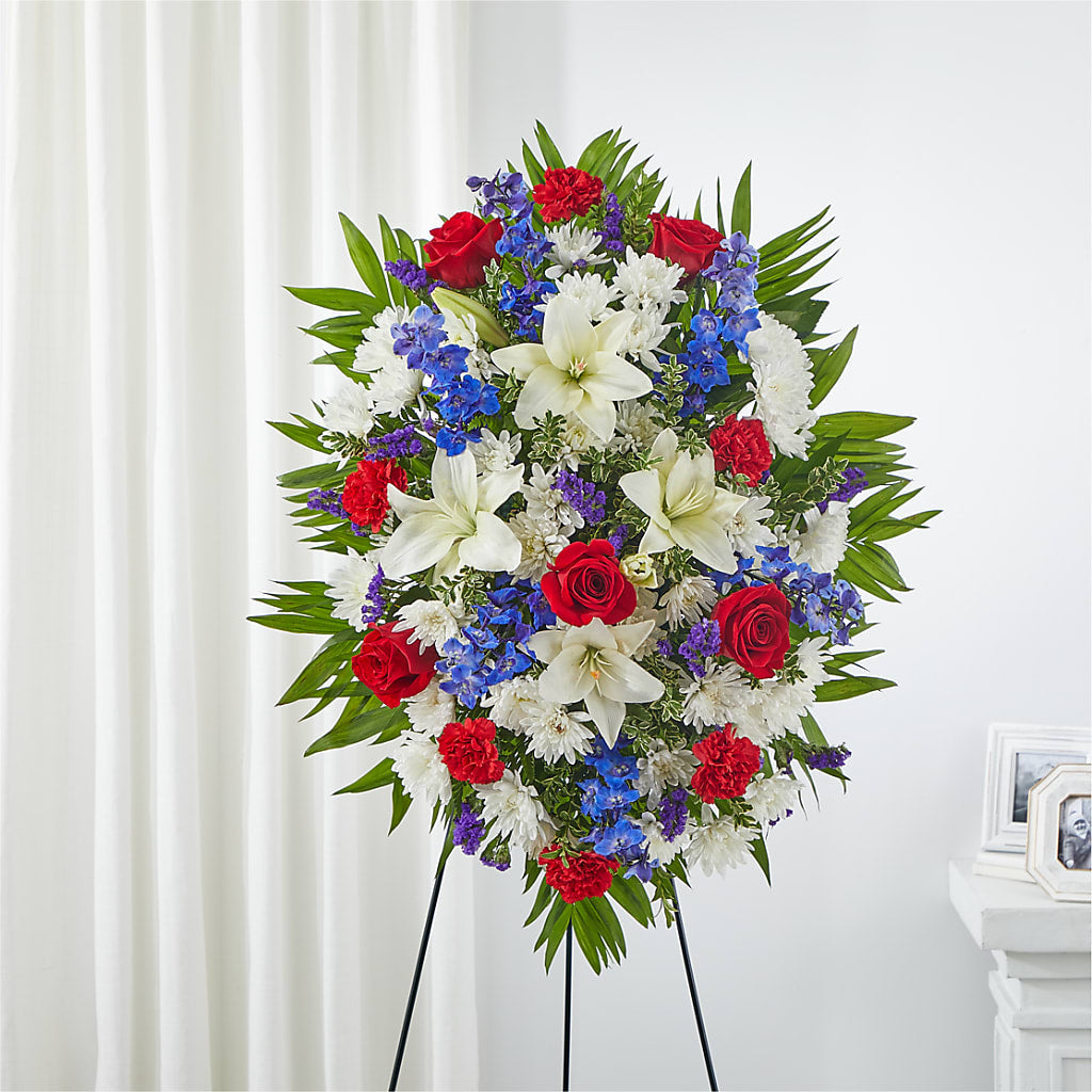 Cherished Service Standing Spray – Flower House Iii, Spring Hill FL