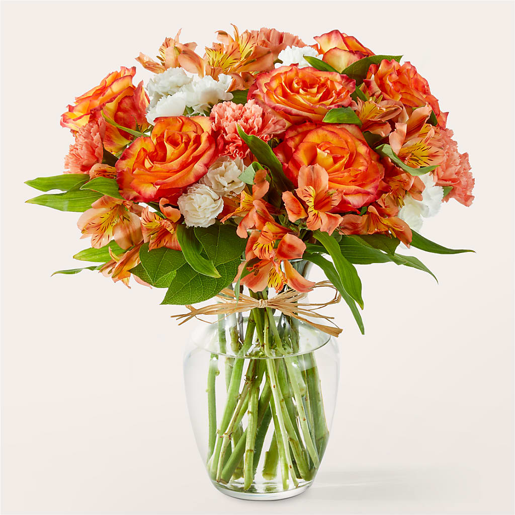 Apricot Glow Bouquet – Flower House Iii, Spring Hill FL