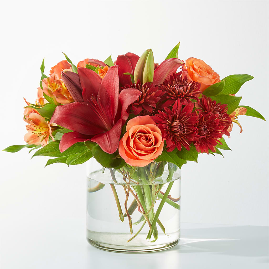 Crimson Leaves Bouquet – Flower House Iii, Spring Hill FL