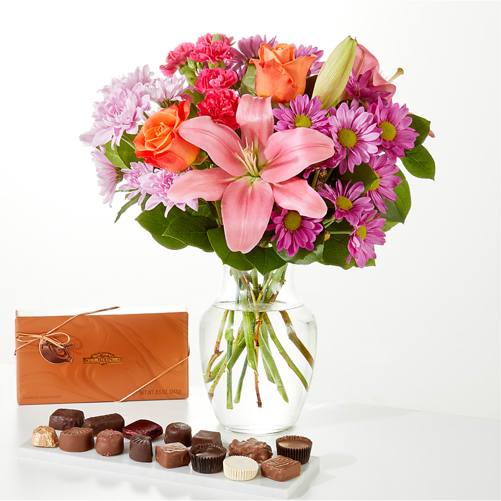 One and Only Bouquet and Chocolate Bundle – Flower House Iii, Spring Hill FL