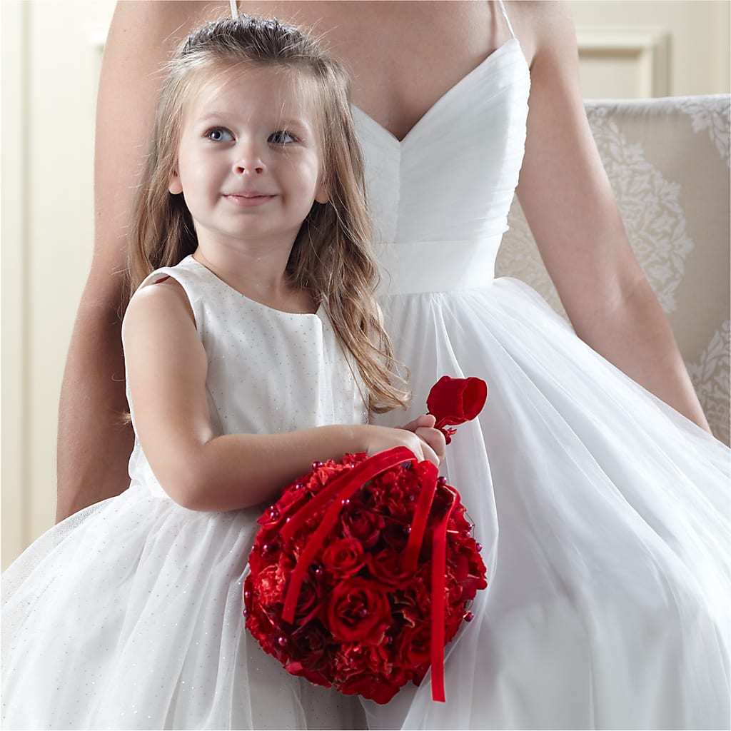 Pure at Heart Flower Girl Arrangement – Flower House Iii, Spring Hill FL