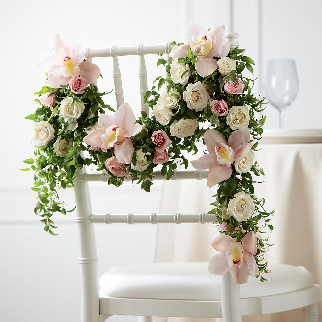 Orchid Rose Chair Décor – Flower House Iii, Spring Hill FL