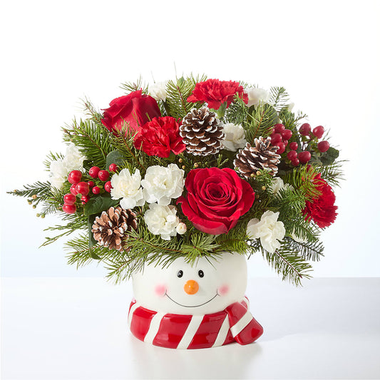 Jolly Snowman Bouquet –  Flower House Iii, Spring Hill FL