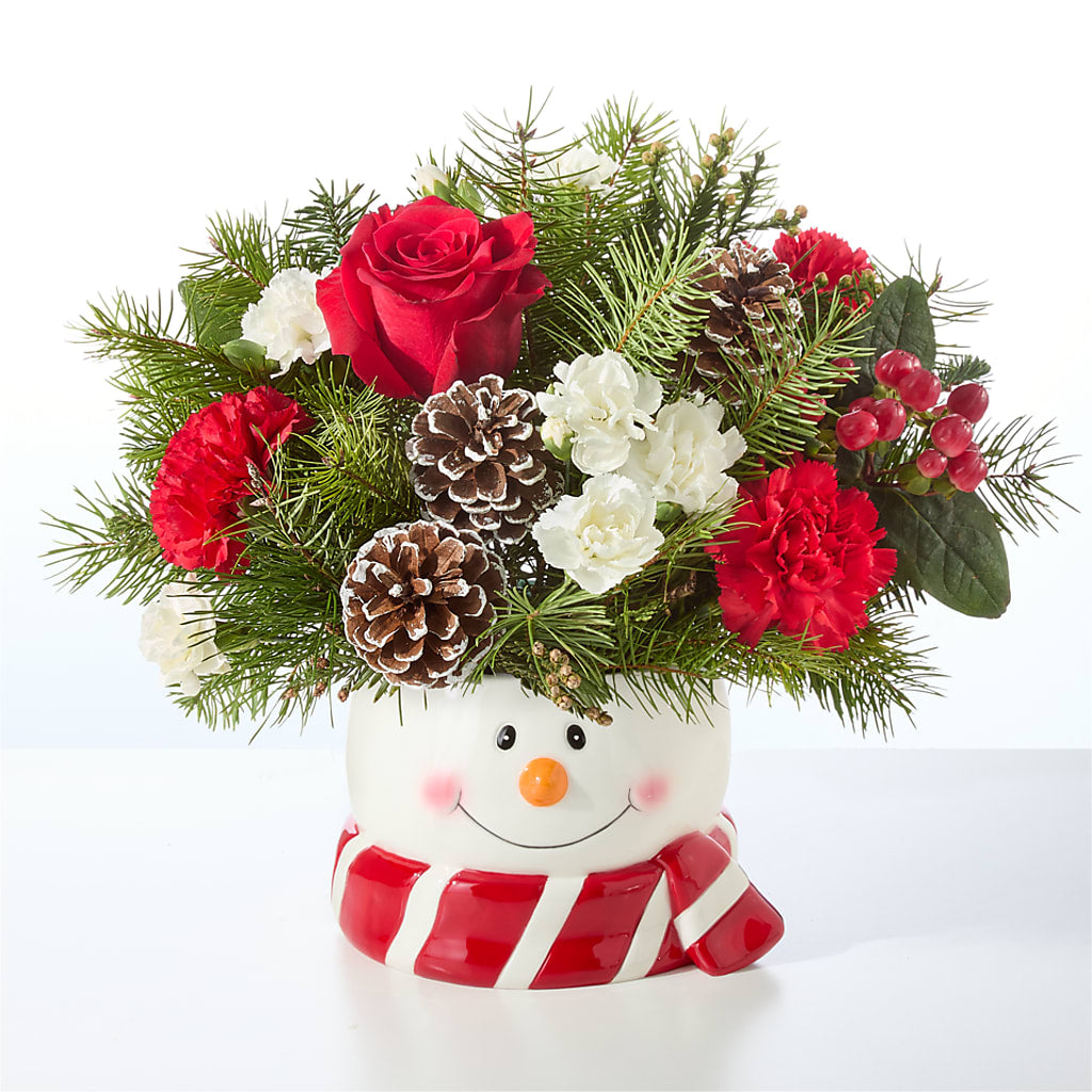 Jolly Snowman Bouquet –  Flower House Iii, Spring Hill FL