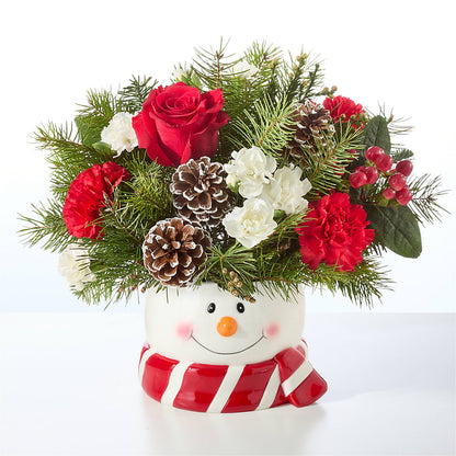 Jolly Snowman Bouquet –  Flower House Iii, Spring Hill FL