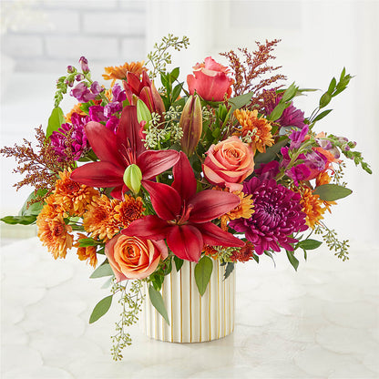 Burgundy Landscape Bouquet –  Flower House Iii, Spring Hill FL