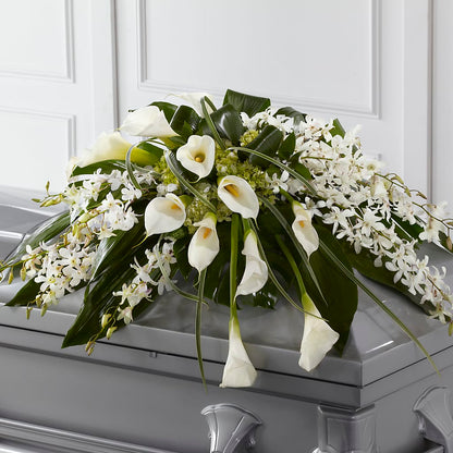 Angel Wings Casket Spray –  Flower House Iii, Spring Hill FL