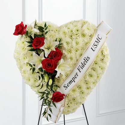 Heartfelt Hero Standing Heart –  Flower House Iii, Spring Hill FL
