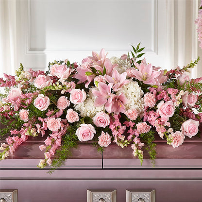 Life & Remembrance Casket Spray –  Flower House Iii, Spring Hill FL
