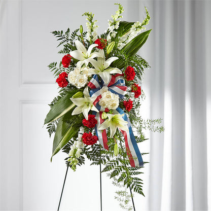 Stars of Life Standing Spray –  Flower House Iii, Spring Hill FL