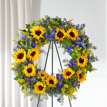 Bright Rays Wreath –  Flower House Iii, Spring Hill FL