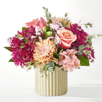 Berry Cobbler Bouquet with Ivory Vase –  Flower House Iii, Spring Hill FL